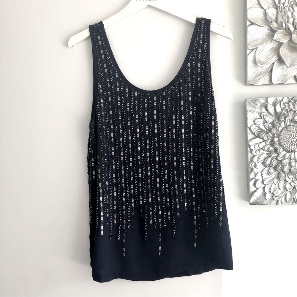 FOREVER 21 Open Back Sequinned Tank